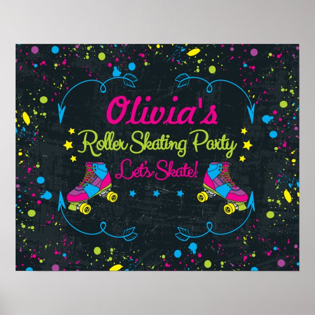 Poster do Neon Skate (Frente)