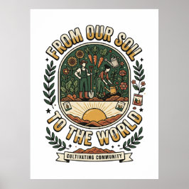 Poster Do Nosso Solo Para O Mundo