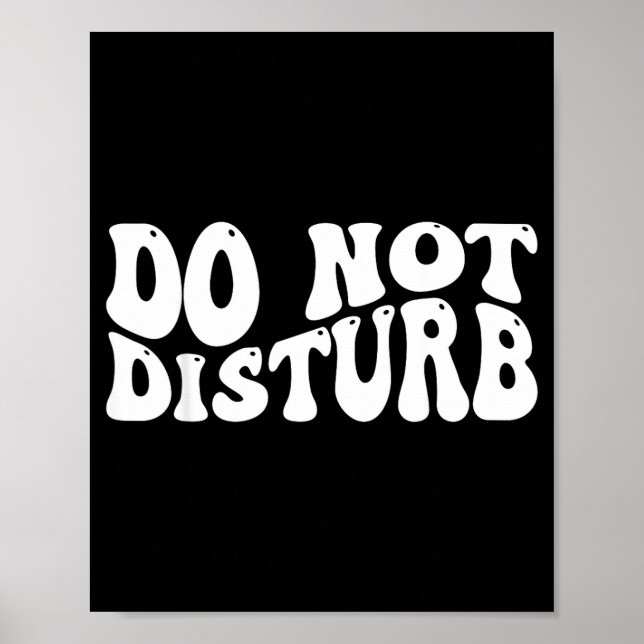 Poster Do Not Disturb  (Frente)