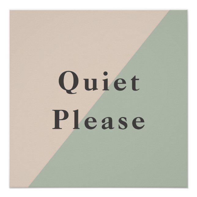 Póster Do Not Disturb Quiet Space Productivity (Frente)