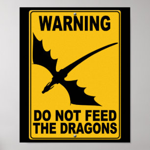 Póster Do Not Feed the Dragons