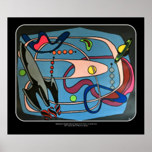 Póster Do "o espaço da modificação MidCentury é pintu