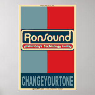 Poster do Obama-estilo de RonSound