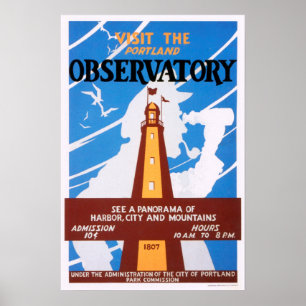Poster do obervatório de Portland, Maine