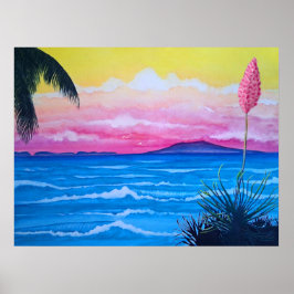 Poster do Oceano Sunset