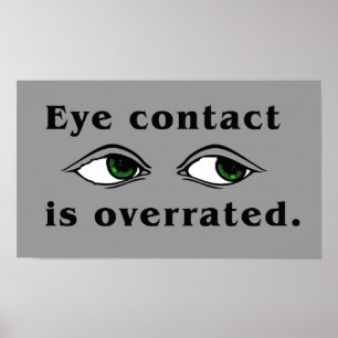 Poster do olhar directamente nos olhos