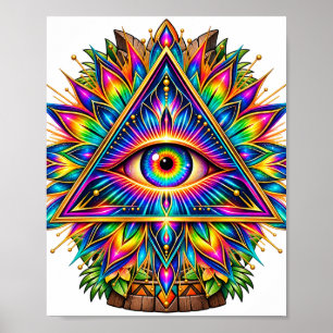 Poster do Olho Explosão Prismática do Sol