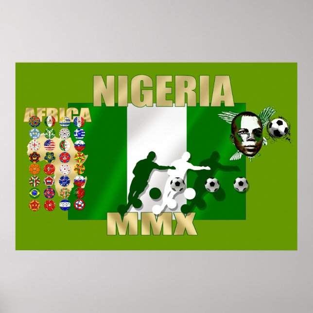 Poster do Orgulho nigeriano 2010 Naija Super Eagle (Frente)