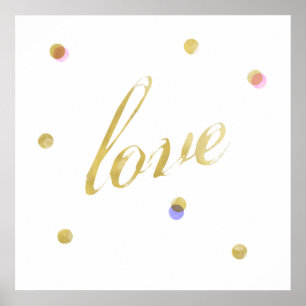 Poster do ouro do amor