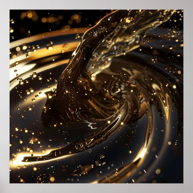 Poster do ouro Vortex Splendor (Frente)