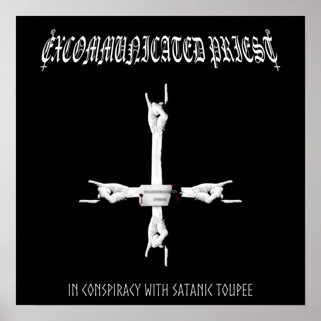 Poster do Padre Excomungado "Em Conspiração" (Frente)