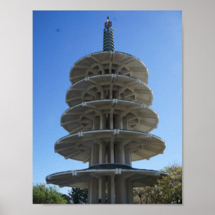 Poster do pagode da paz de San Francisco Japantown