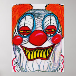 Poster do PALHAÇO do MONSTRO de HALLOWEN