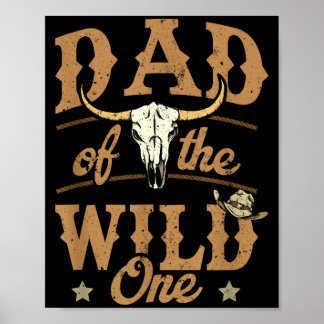 Poster Do Papai Cowboy Selvagem Western Rodeio