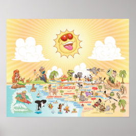Poster do Paraíso de Praia do Sul da Califórnia