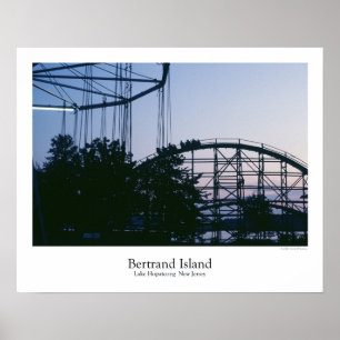 Poster do parque de diversões da ilha de Bertrand