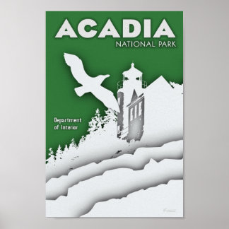 Poster do Parque Nacional Acadia