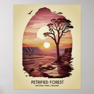 Poster do Parque Nacional da Floresta Petrificada