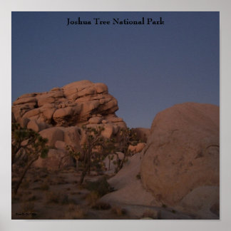 Poster do Parque Nacional de Joshua Tree