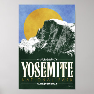 Poster do parque nacional de Yosemite