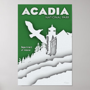 Poster do parque nacional do Acadia