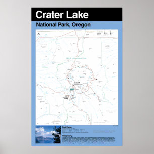 Poster do parque nacional do lago crater grande