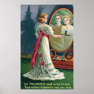Poster do partido da bruxa e da mulher do Dia das
