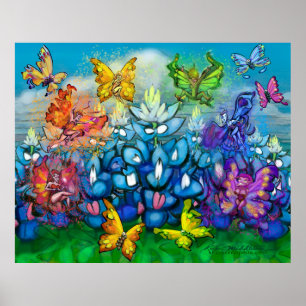 Poster do Partido das Pixinhas Bluebonnets