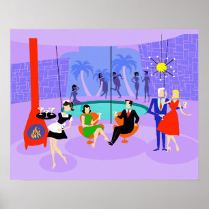 Poster do Partido do Cocktail Tropical