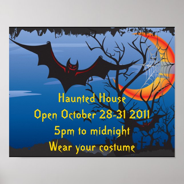 Poster do Partido Halloween (Frente)