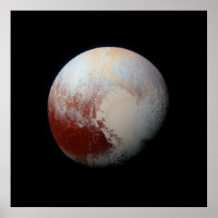 Poster do Planeta Anão Plutão pela NASA Novos Hori