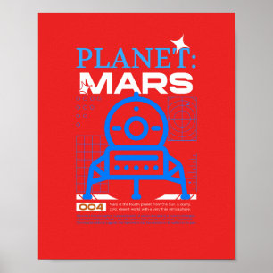 Poster do planeta vermelho