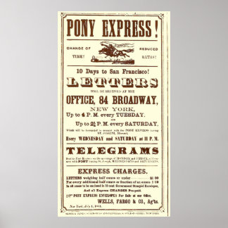 Poster do Pony Express: História Americana