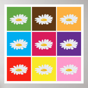 poster do pop art da margarida de 8,99