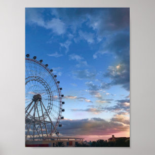 Poster do por do sol do olho de Orlando