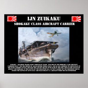 Poster do porta-aviões de IJN Zuikiaku