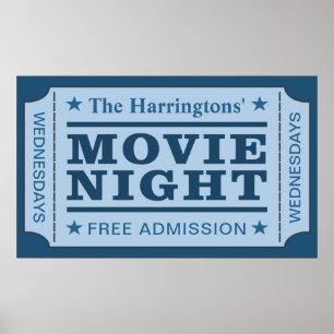 Poster Do "poster feito sob encomenda do bilhete filme"