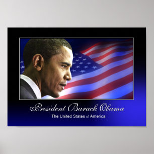 Poster do Presidente Barack Obama (Patriótico)