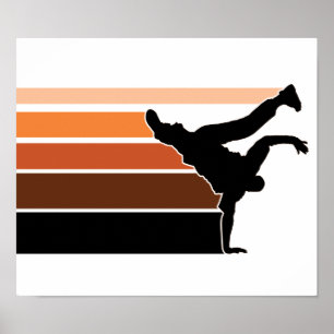 Poster do preto do orgn do inclinação de BBOY