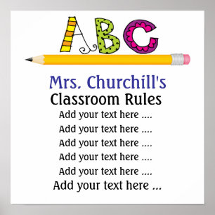 Poster do professor escolar - SRF