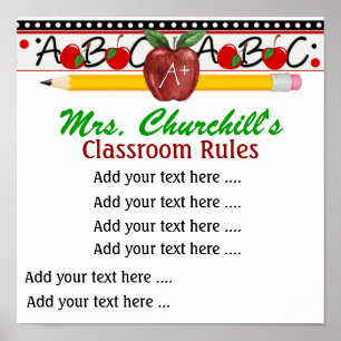 Poster do professor escolar - SRF