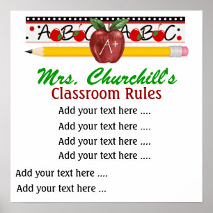 Poster do professor escolar - SRF