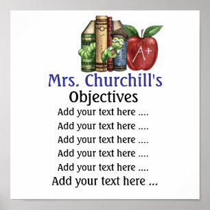 Poster do professor escolar - SRF