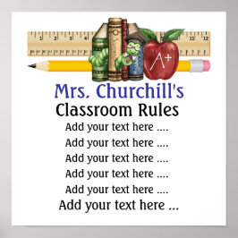 Poster do professor escolar - SRF