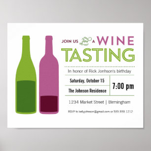 Poster do promocional da degustação de vinhos