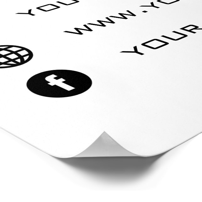 Poster do Promocional da empresa personalizada (Borda)