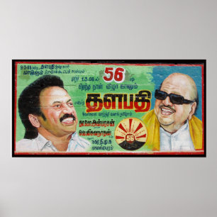 Poster do quadro de avisos do político de India