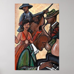 Poster do quarteto do jazz