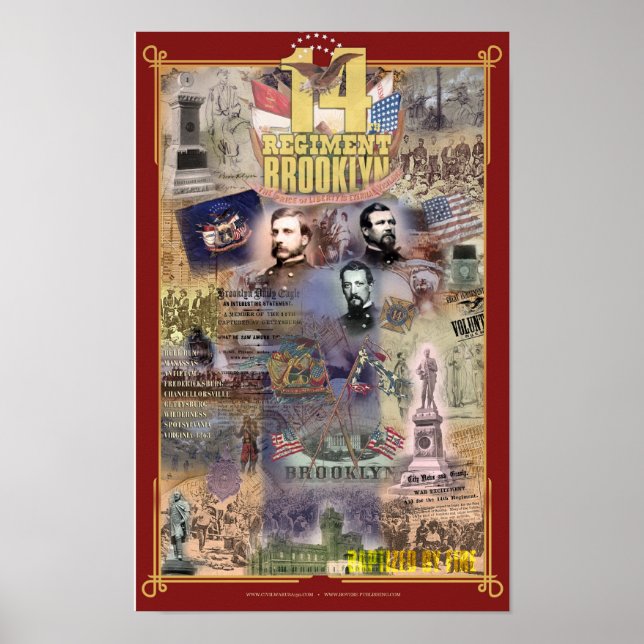Poster do Regimento de 14 do Brooklyn para a Guerr (Frente)