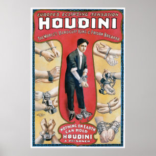 Poster do rei propaganda da algema de Houdini do
